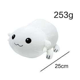 White Salamander Plush Toy Net Pocket